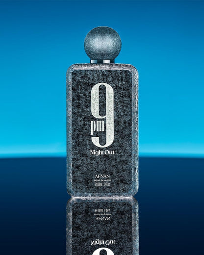 Afnan 9 PM Night Out Unisex Extrait de Parfum, 3.4 Fl. Oz